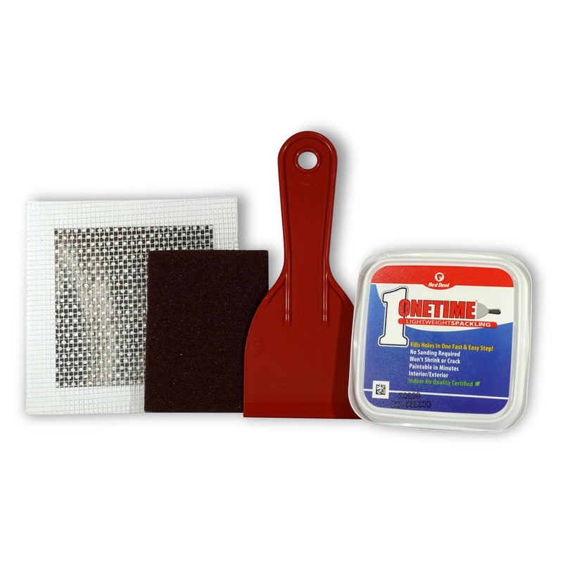 Red Devil 0549 ONETIME Lightweight Spackling Patch-A-Wall Kit, 1/2 Pint, Made in USA - Image 2